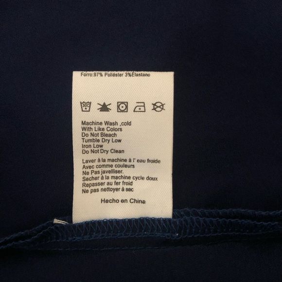 Foxiedox Blue Maisie Lace Velvet Trim Midi Dress Sheer Overlay Sleeveless size 2 - Picture 13 of 14